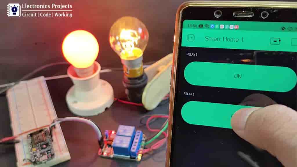 Home Automation Using Nodemcu And Blynk App Wifi Relay Module