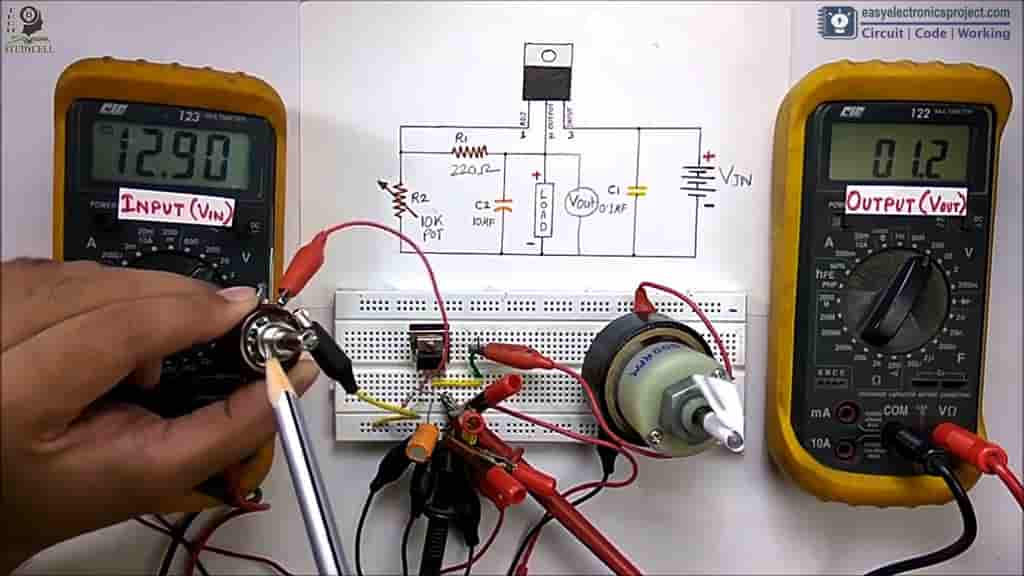 Testing LM317 circuit