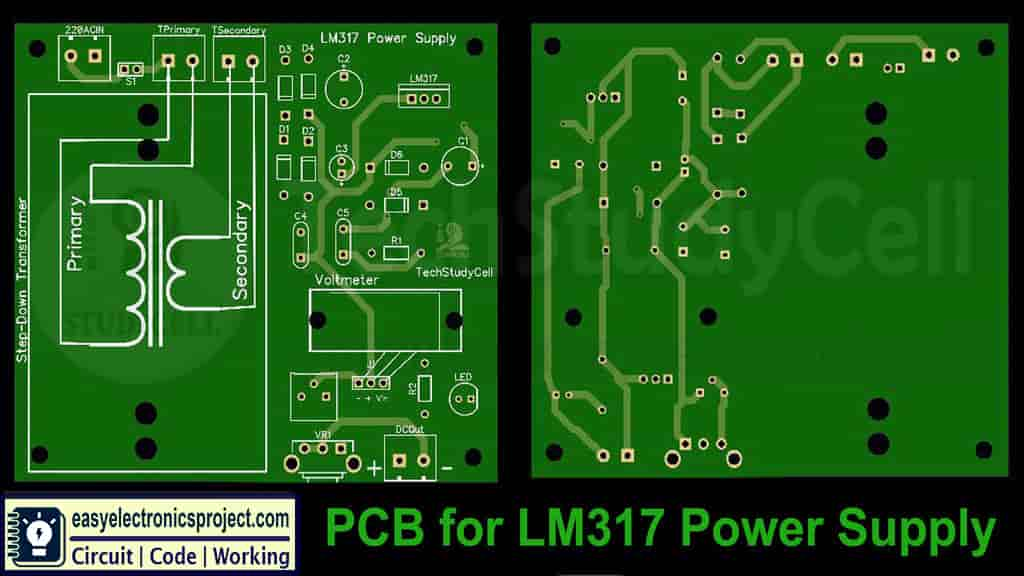 LM317 Voltage Regulator circuit - Simple Electronics Projects