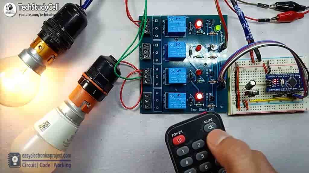 IR remote control relay module