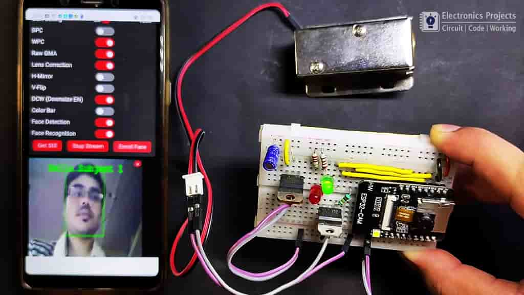 ESP32CAM Face Recognition Door Lock Face match