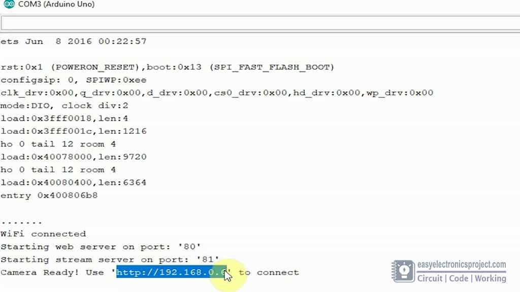 get esp32cam IP