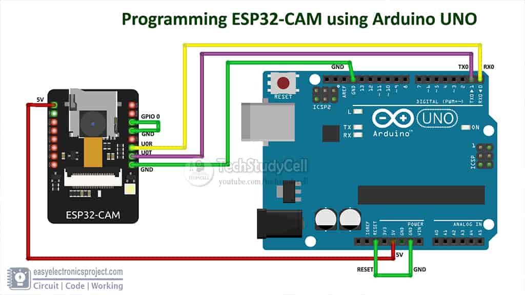 esp32cam arduino circuit