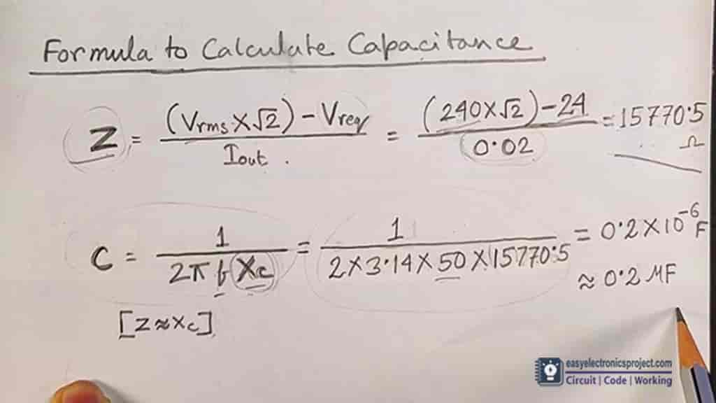 transformerless power supply calculation