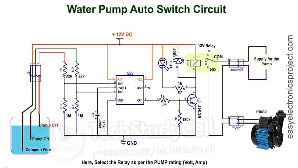 Water Pump Auto Switch circuit