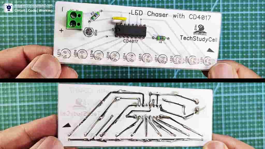 4017 LED Chaser PCB