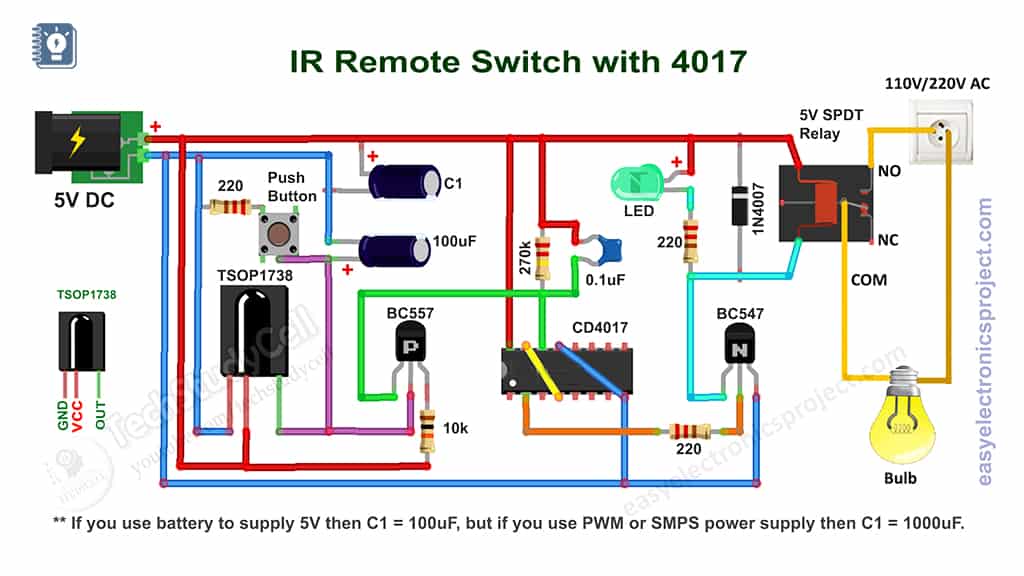 Circuit of IR Sensor Switch