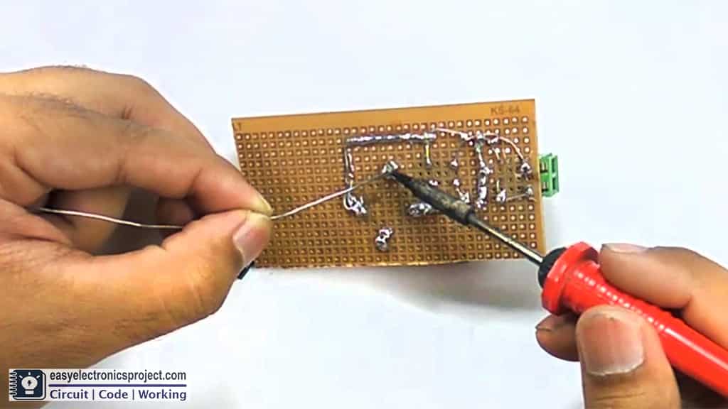 solder the components