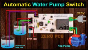 Read more about the article Automatic Water Level Controller for Submersible Pump circuit