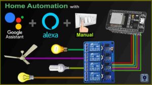 Read more about the article Home Automation project using ESP32 Alexa Google Home