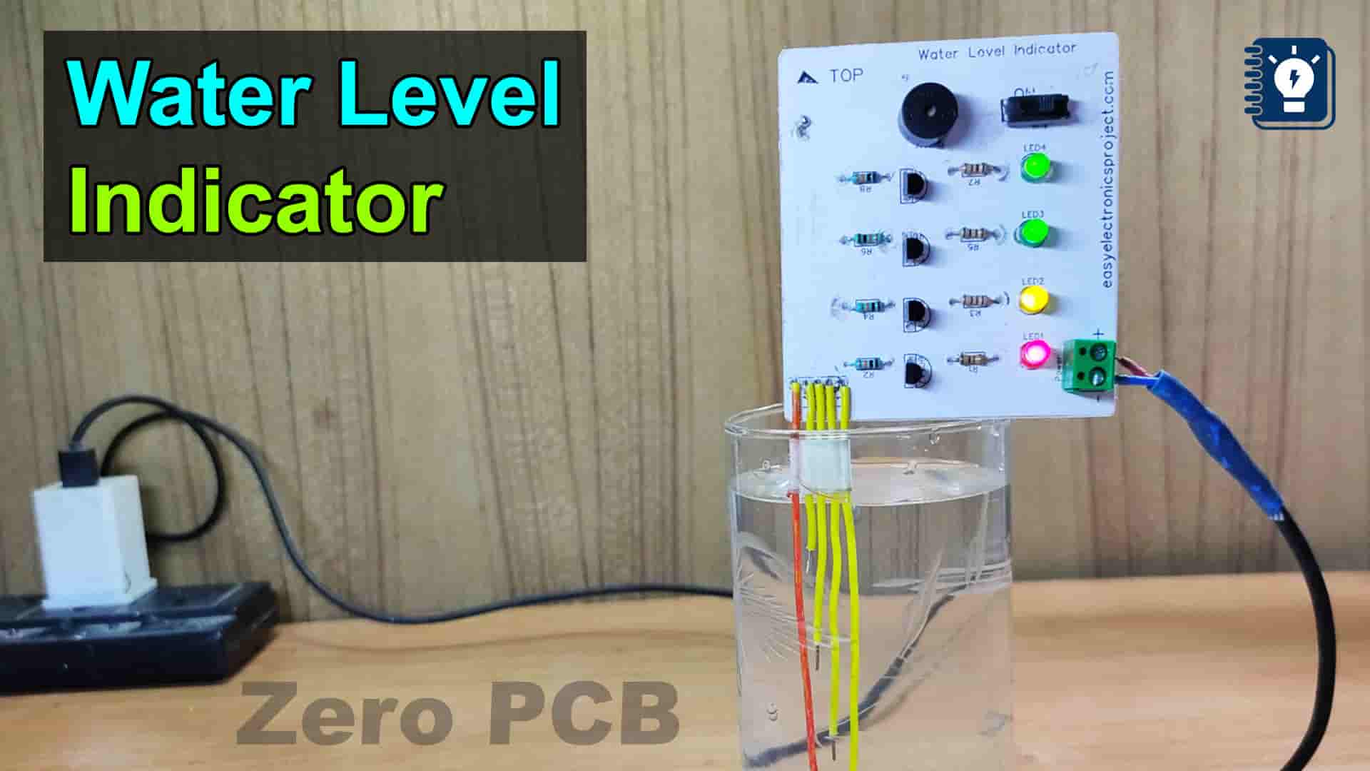 Water Level Indicator with Buzzer