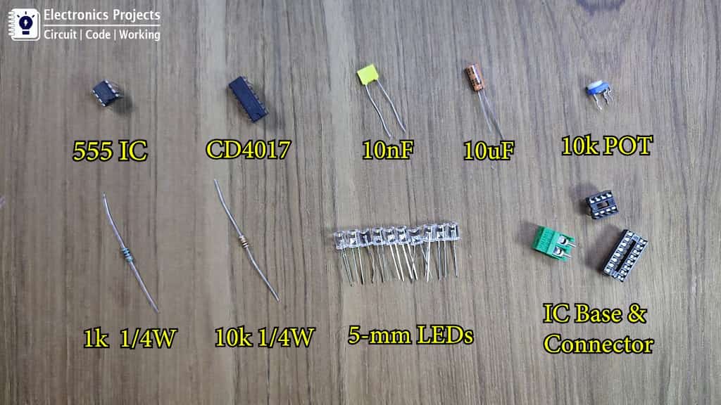LED chaser components