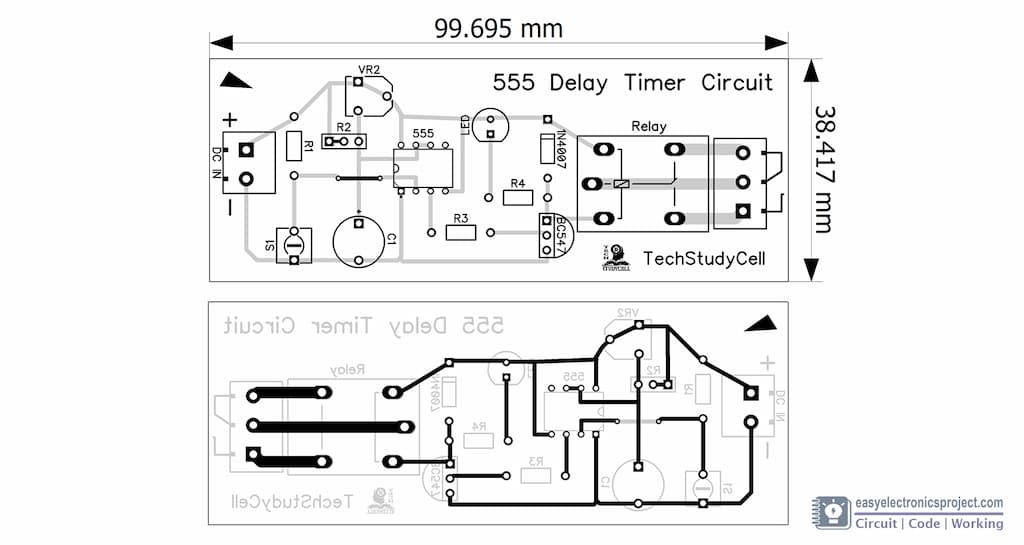 PCB Layout for Delay Timer circuit