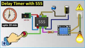 Read more about the article Time Delay Relay circuit using 555 timer IC