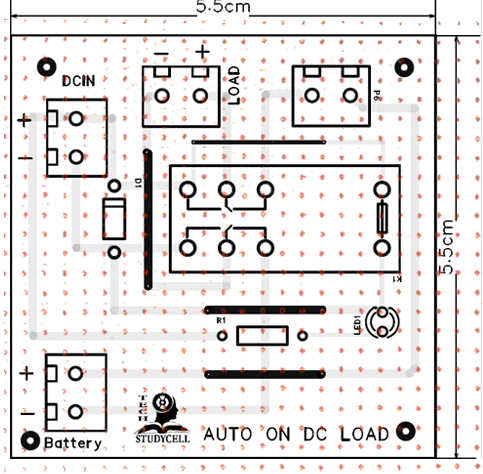 TOP Layout of the PCB