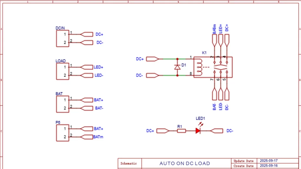 Circuit of the Auto Power Switching project