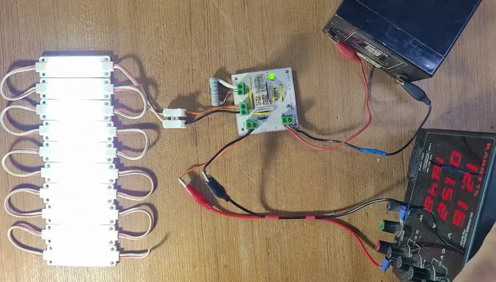 Auto Power Switching using Relay Battery